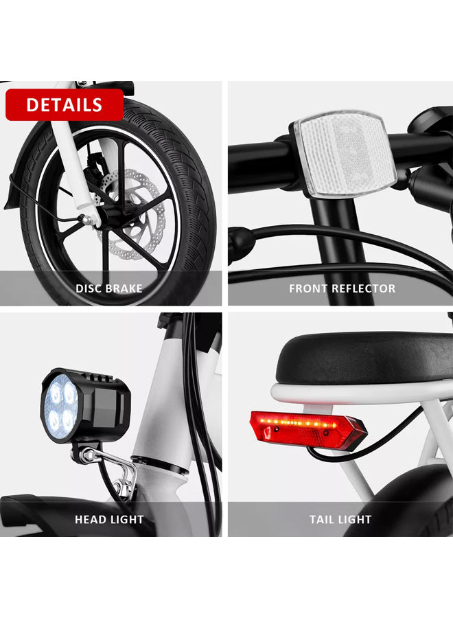 WINDHORSE W2A Folding Electric bike with 350W High Speed Motor, 36V 8AH Battery, 40 KM/H Speed, 35 KM Range, Dual Disk Brakes, Carbon Alloy Frame and 16 Inches Tires