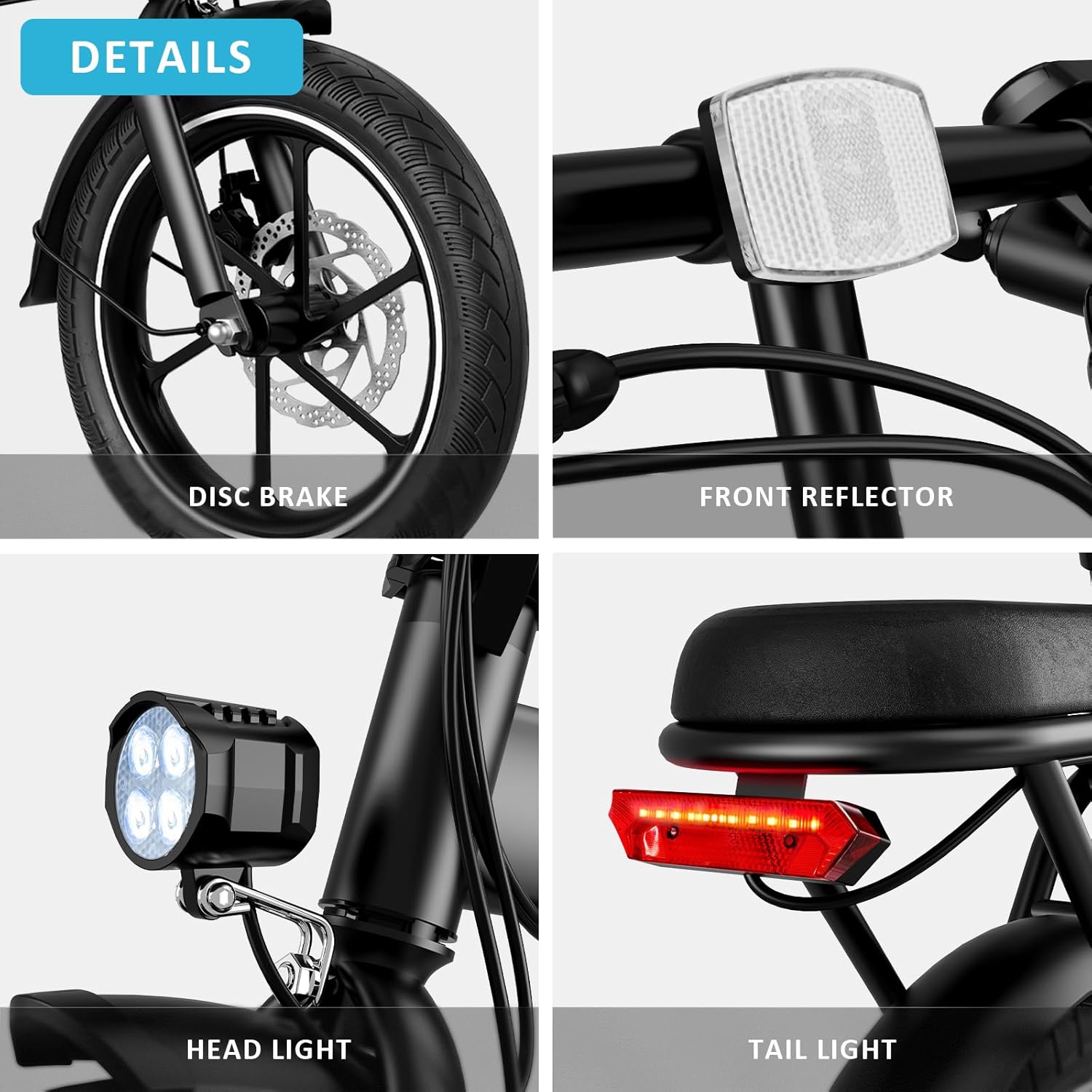 WINDHORSE W2A Folding Electric bike with 350W High Speed Motor, 36V 8AH Battery, 40 KM/H Speed, 35 KM Range, Dual Disk Brakes, Carbon Alloy Frame and 16 Inches Tires