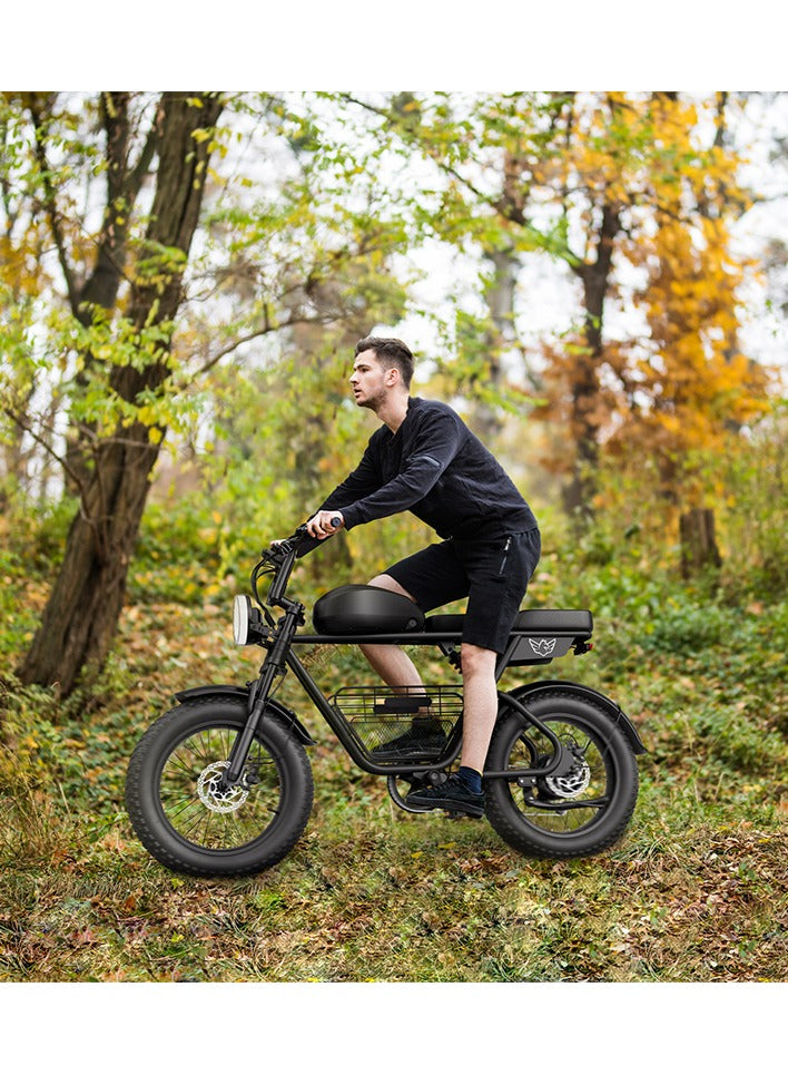 WINDHORSE D5 Electric Off-Road Bike, 1000W Powerful Brushless Motor, 48V 21Ah Removable Battery, 60KM/H Max Speed, 60–80KM Range, 20-Inch Fat Tires, Carbon Alloy Frame, Hydraulic Disc Brakes, Shimano 7-Speed Gears