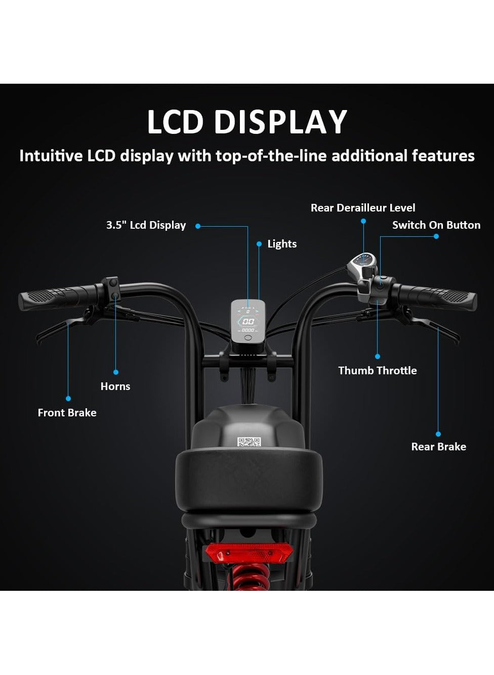 WINDHORSE D5 Electric Off-Road Bike, 1000W Powerful Brushless Motor, 48V 21Ah Removable Battery, 60KM/H Max Speed, 60–80KM Range, 20-Inch Fat Tires, Carbon Alloy Frame, Hydraulic Disc Brakes, Shimano 7-Speed Gears