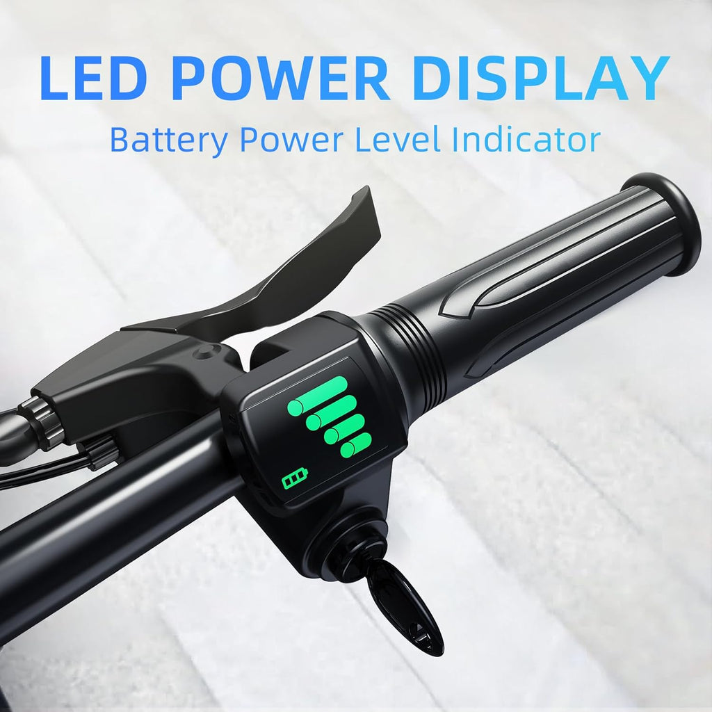 WINDHORSE W2B Folding Electric Bike with 350W High Speed Motor, 36V 8AH Battery, 40 KM/H Speed, 35 KM Range, Dual Disk Brakes, Carbon Alloy Frame and 16 Inches Tires, Front Suspension Fort, Portable Electric Bike with Dual Seat