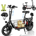 WINDHORSE C3 Electric Scooter 850W Motor with Dual Seat, 48V10Ah Battery, 50KM/H Speed, 40KM Range, Dual Suspension and Storage Basket, E-Scooter