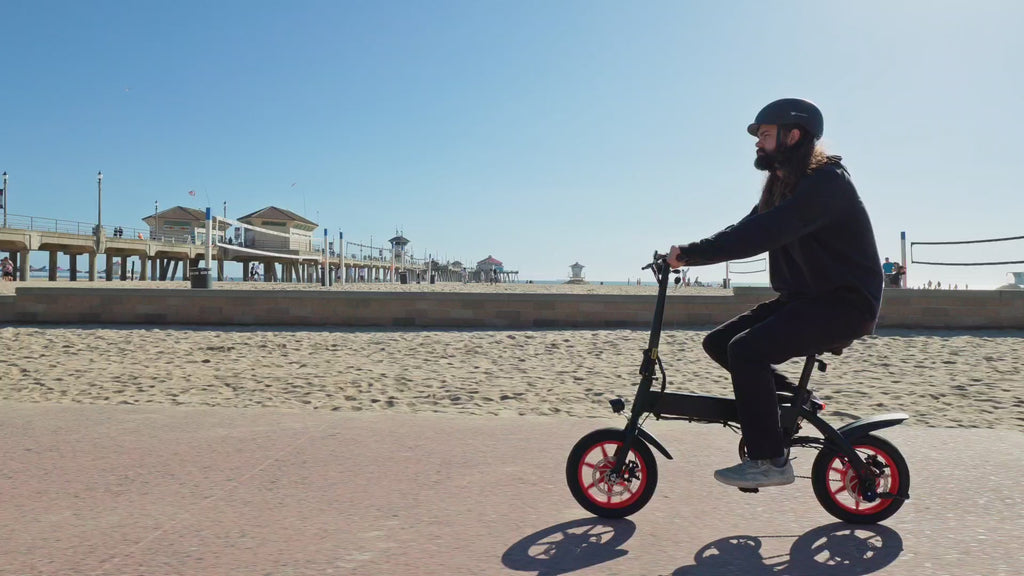 WINDHORSE C19 Foldable 2-in-1 Electric Bike and Cycle, 350W Brushless Motor, 35KM/H Speed, 36V 8Ah Battery, 25KM Range, 14-Inch Tires, Lightweight Carbon Alloy Frame – Portable E-Bike for City & Daily Commute